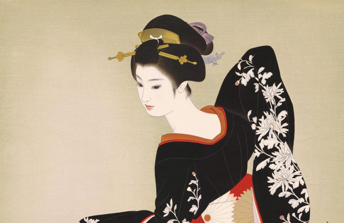 Japanese Prints японская живопись гейши Geisha Art гейша иллюстрация Japanese Art