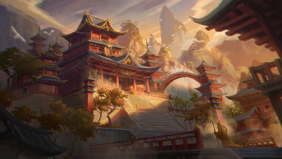 Храм Китай арт