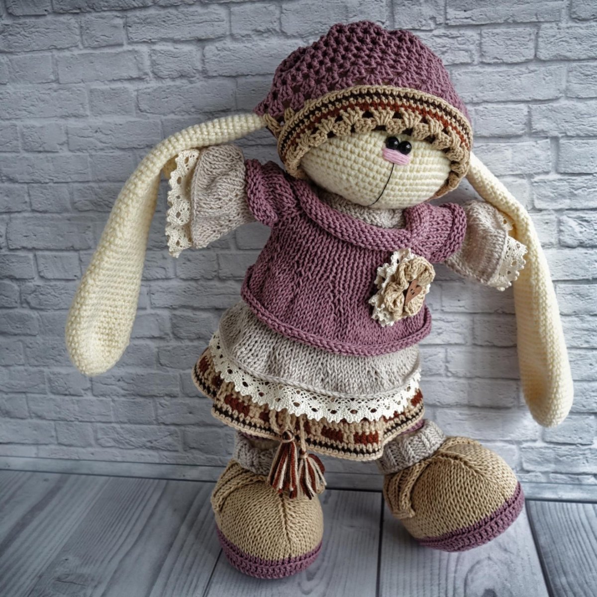 Вязаные зайцы Ирины Тарасовой мастер класс