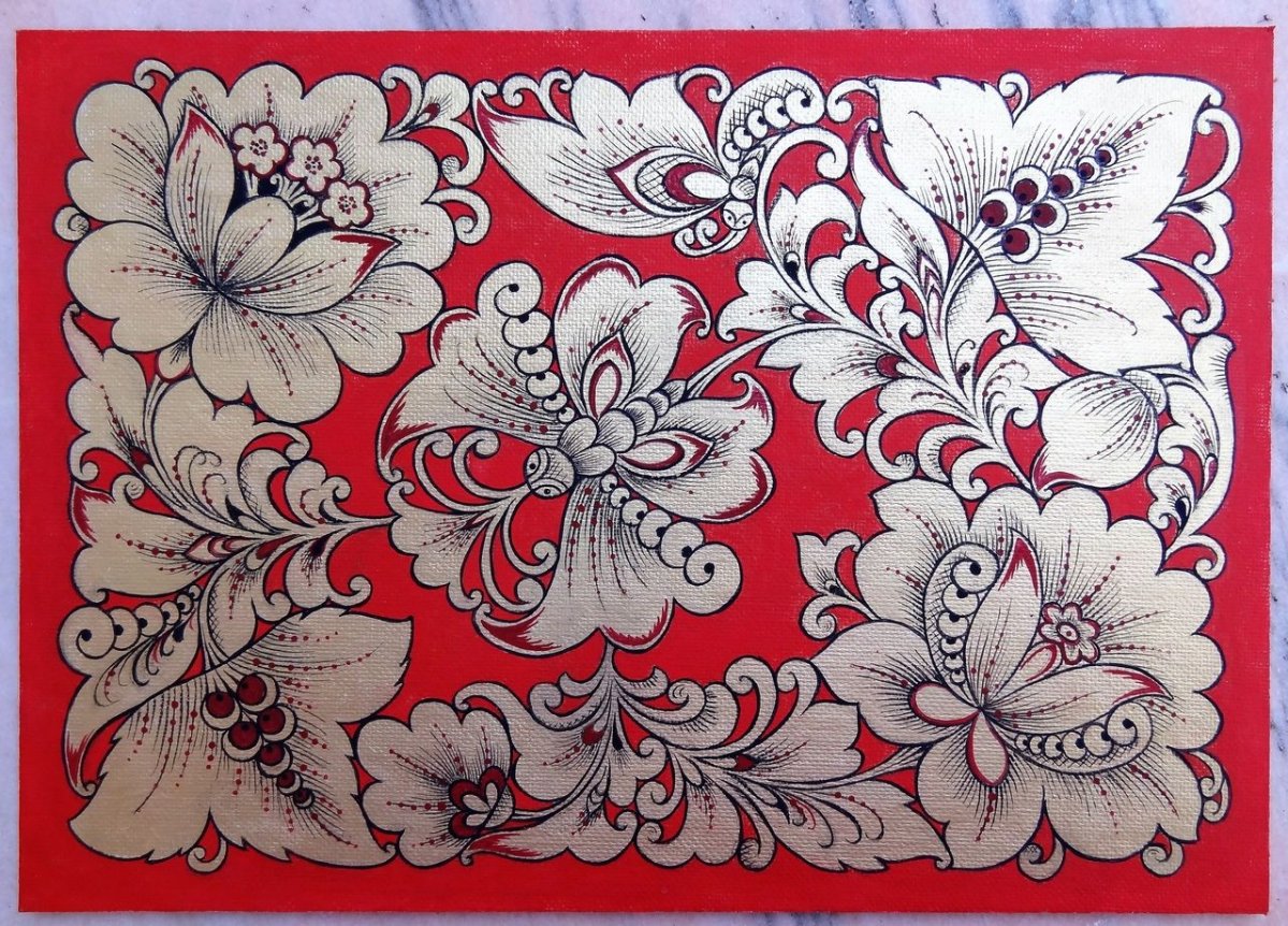 Хохлома уроки Зинаиды Голубевой