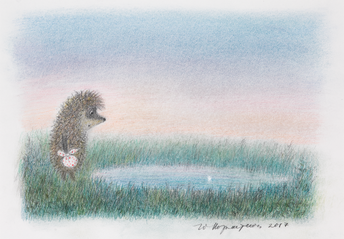 Ёжик в тумане иллюстратор Франческа Ярбусова