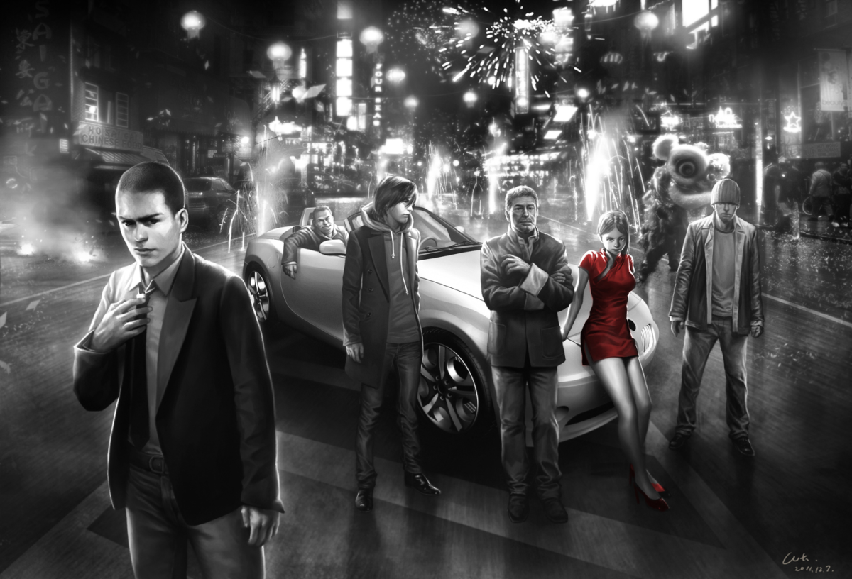 Арт в стиле мафия