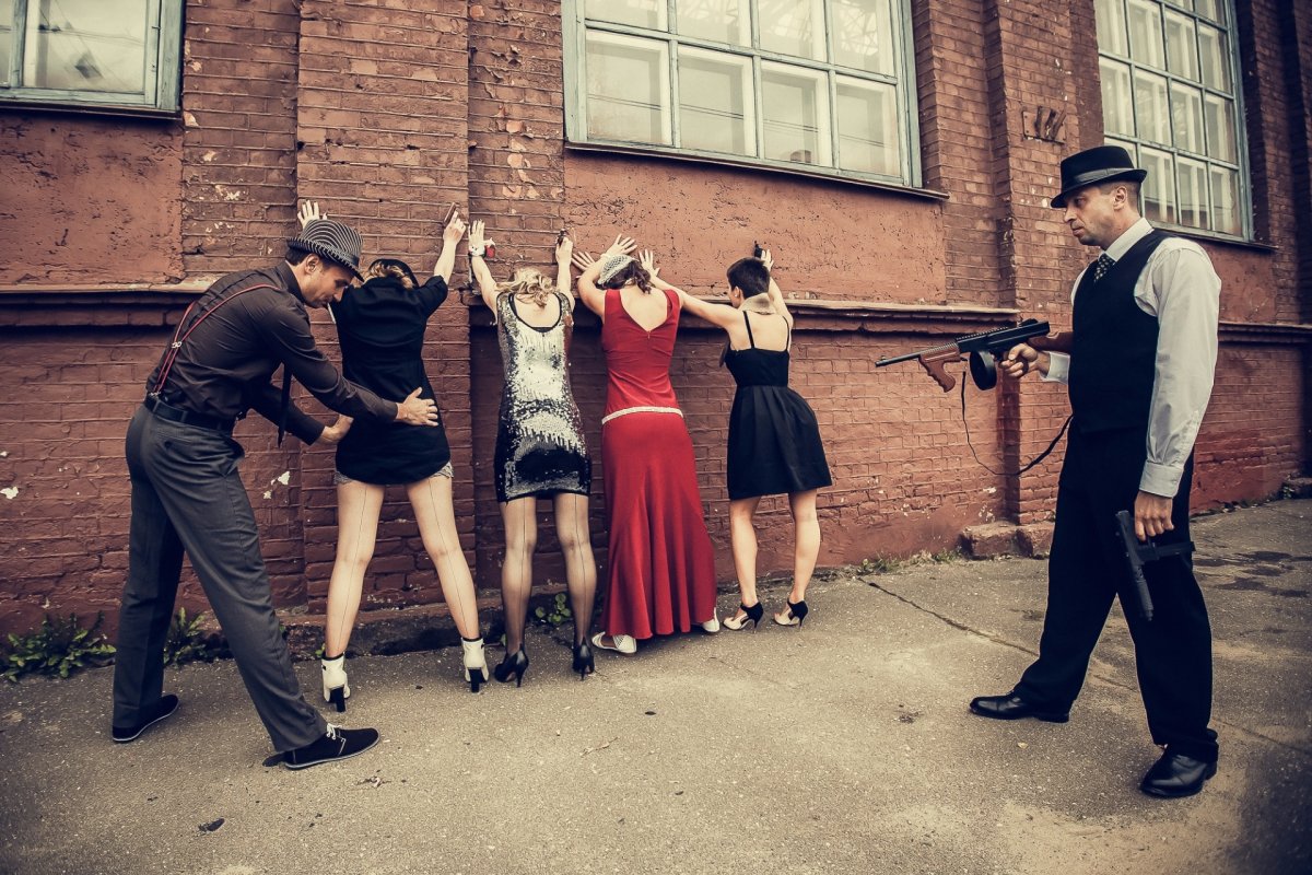 Вечеринка в стиле бандитов