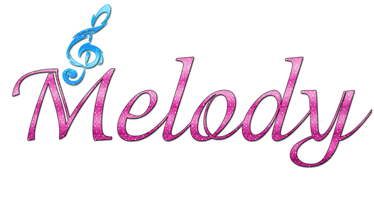 Надпись Мелоди