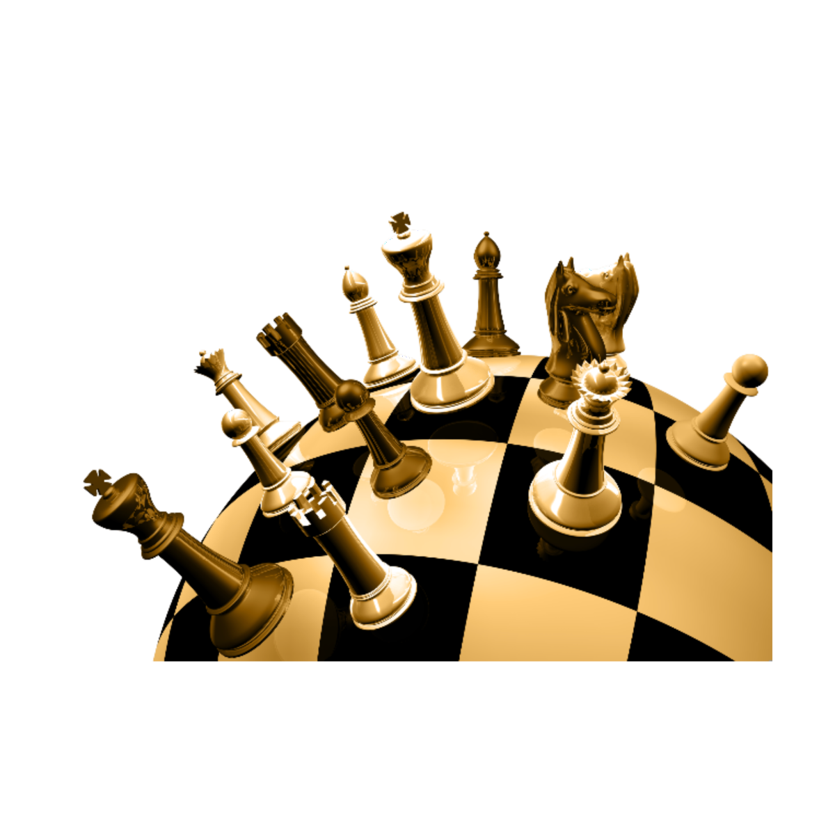 Шахматы на прозрачном фоне