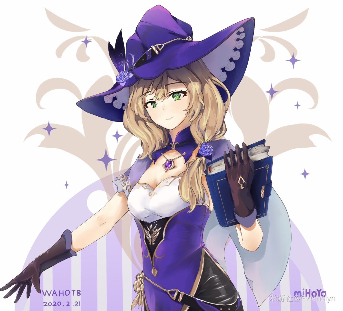 Геншин Импакт Лиза арт