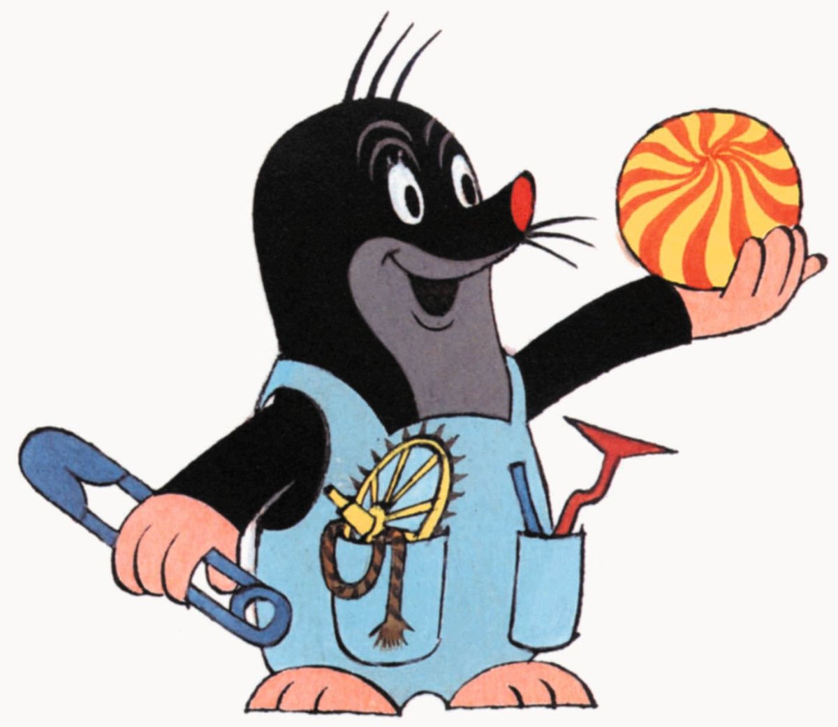 Крот картинка детская