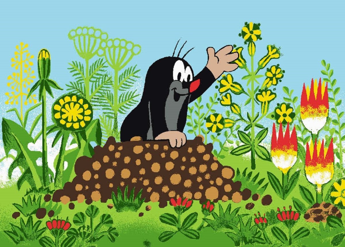 Стикеры Кротик телеграмм