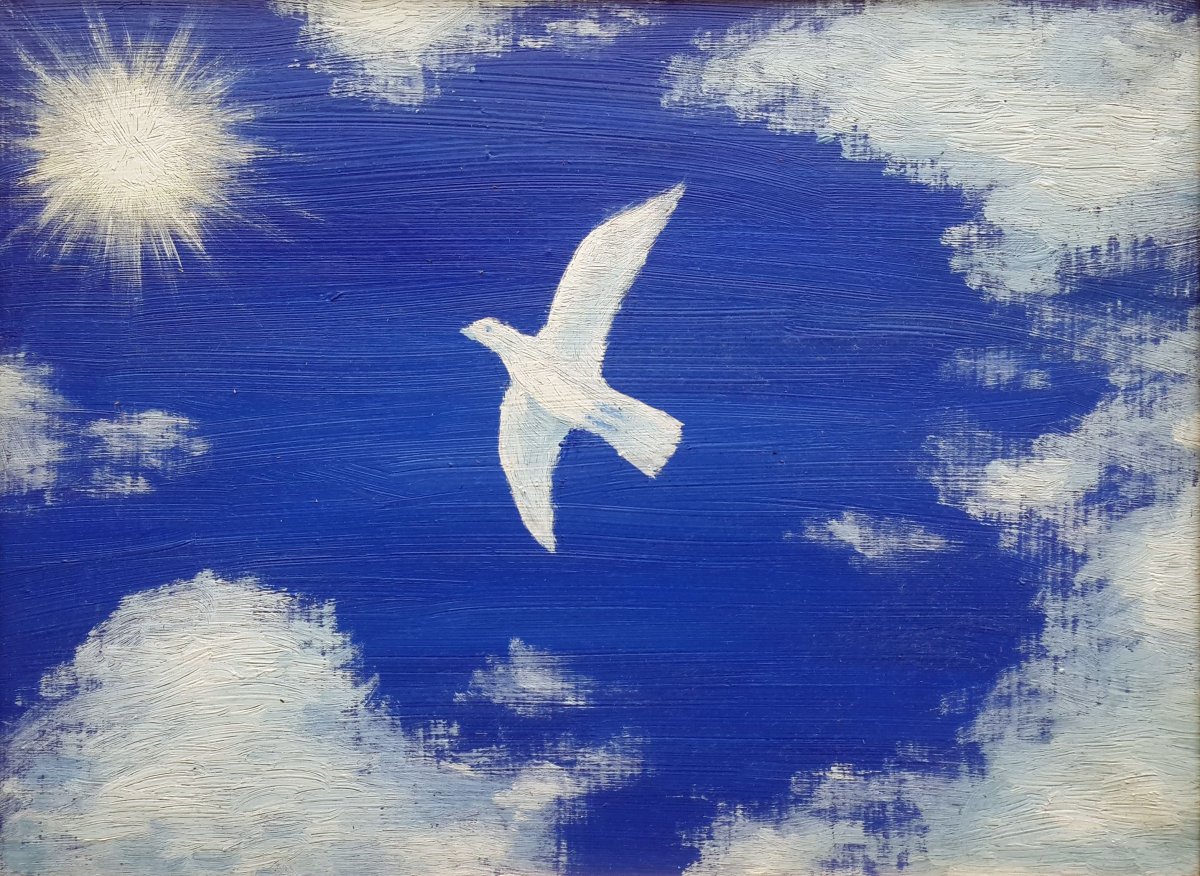 Летающие люди живопись