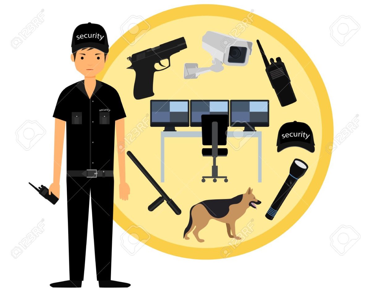 Пиктограммы предметы охранник