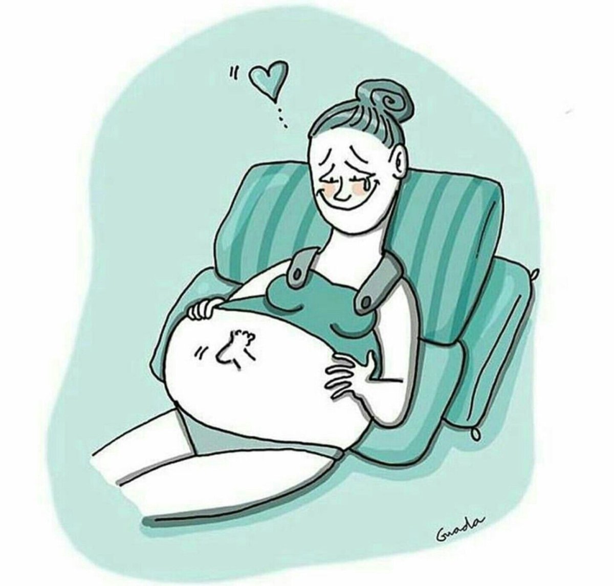 Открытка беременной