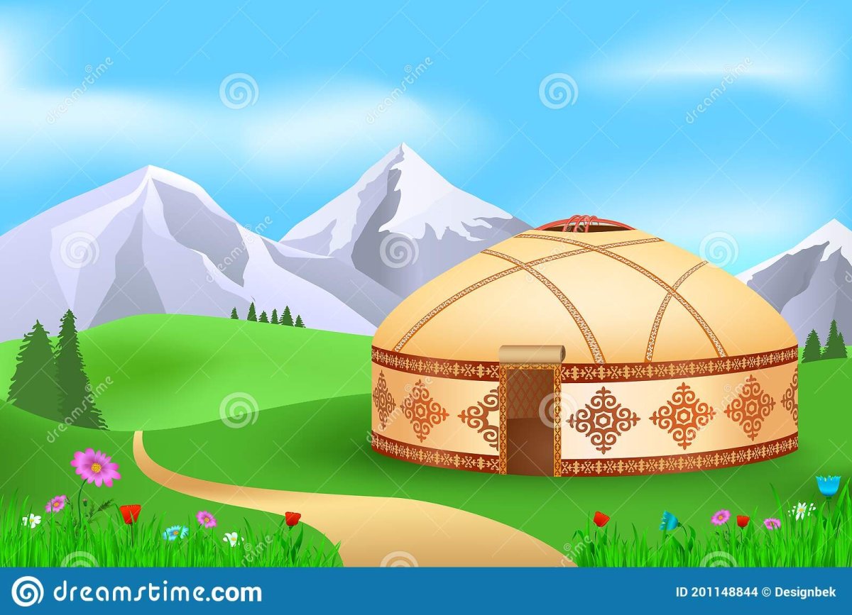 Юрта мультяшный