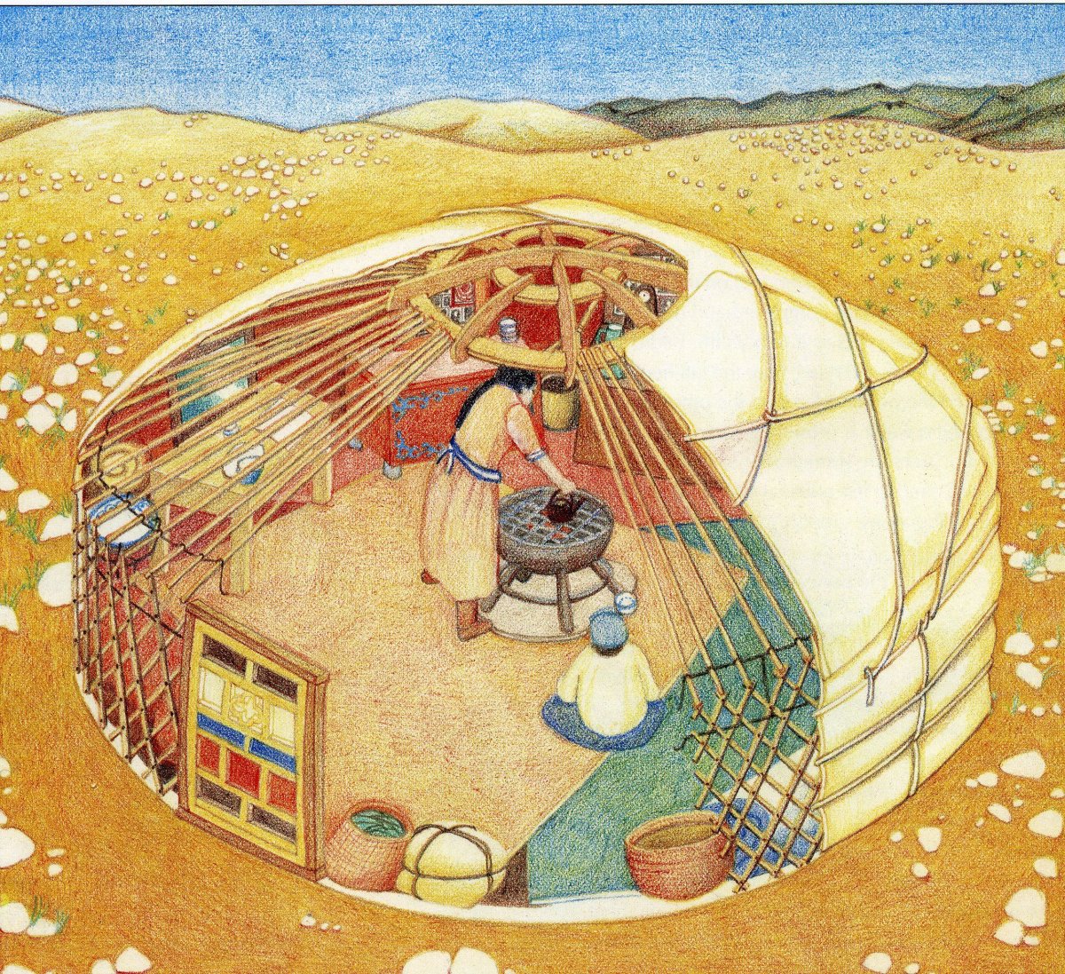 Юрта для вырезания