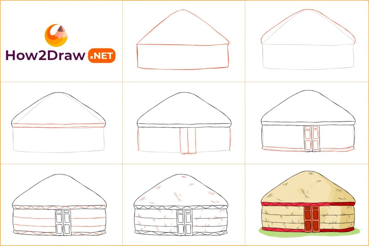 Якутская юрта вектор