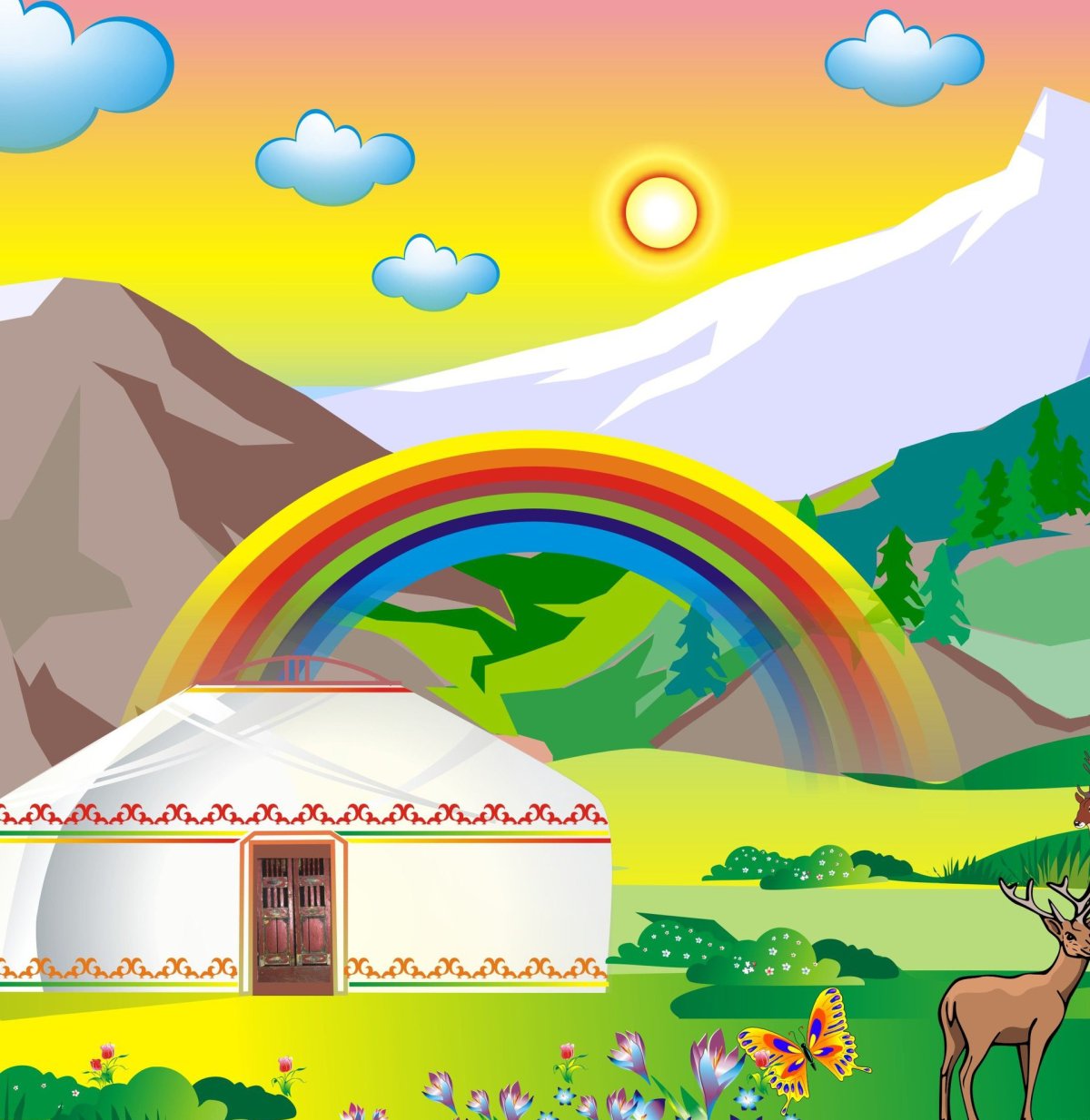 Рисунок Юрты бурятской