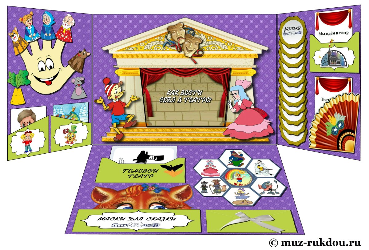 Лэпбук театр для детей