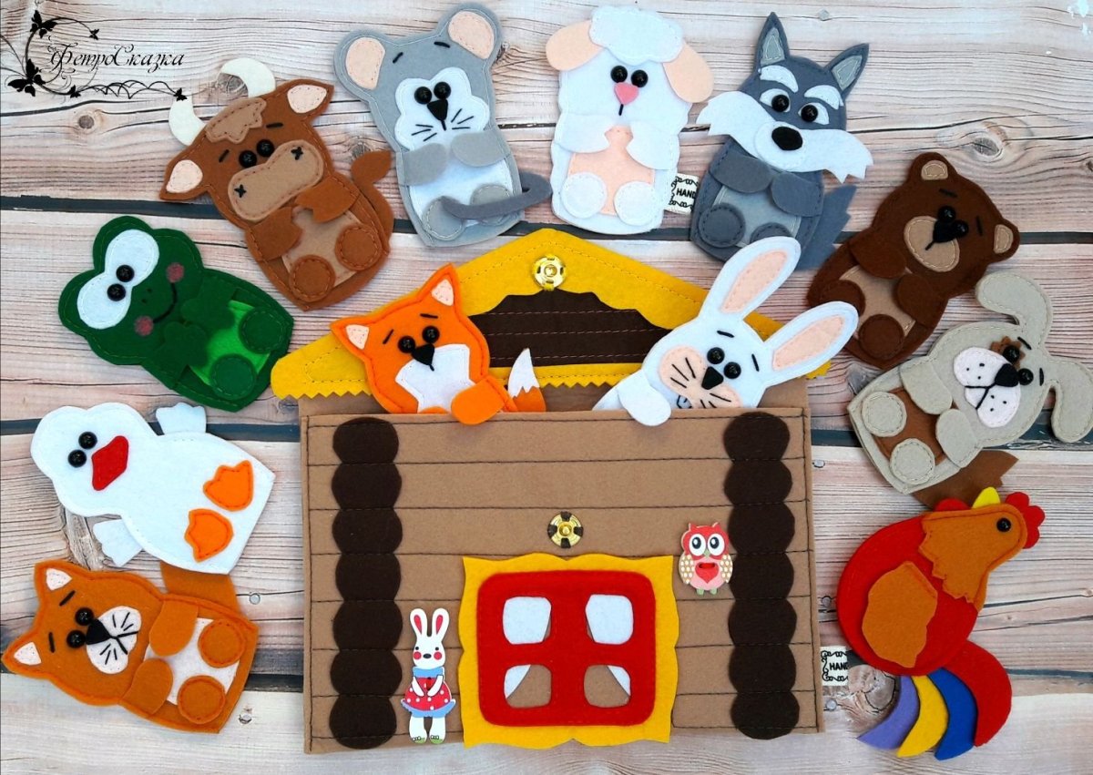 Пальчиковый театр из фетра Теремок