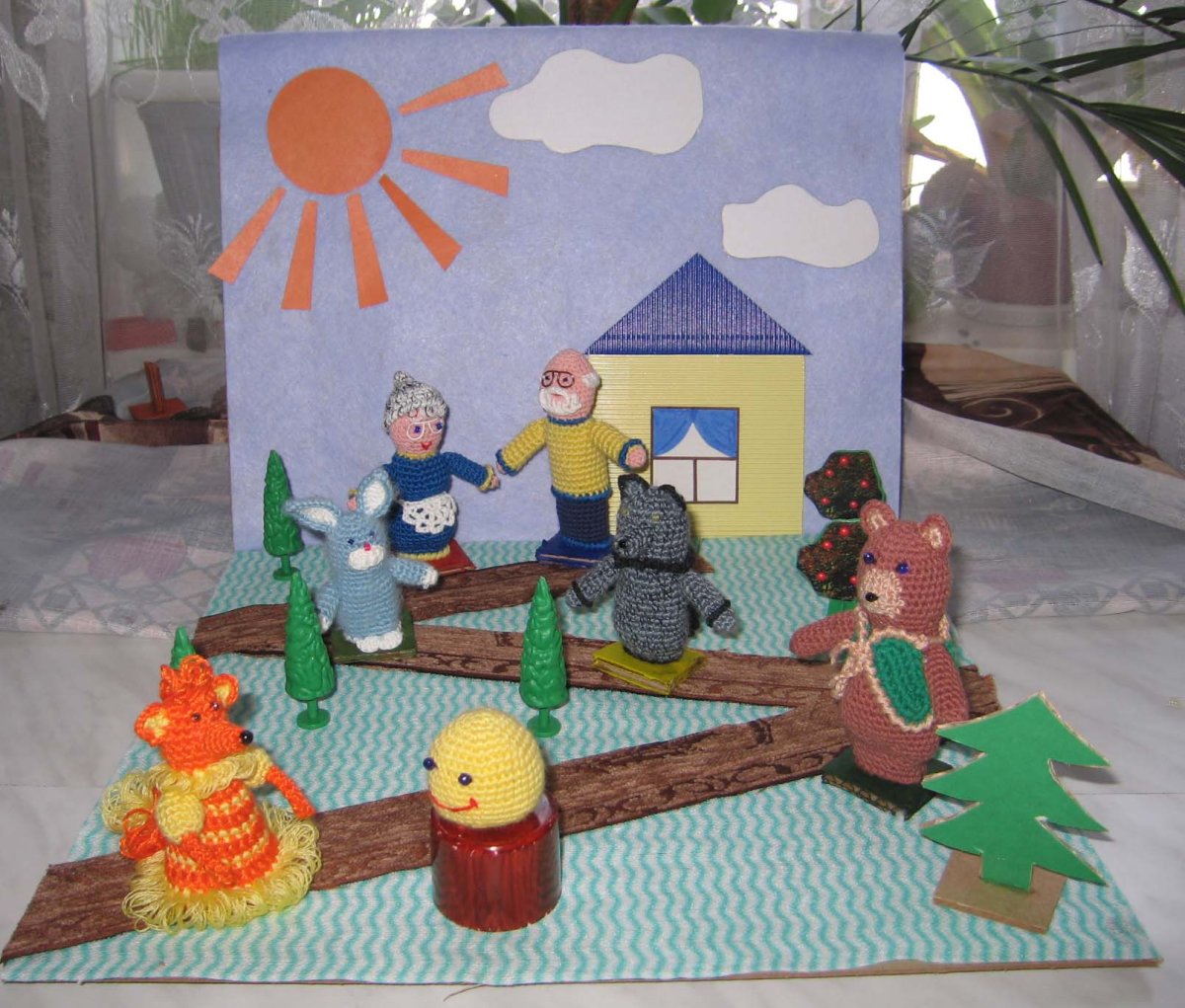 Герои сказки Репка для пальчикового театра