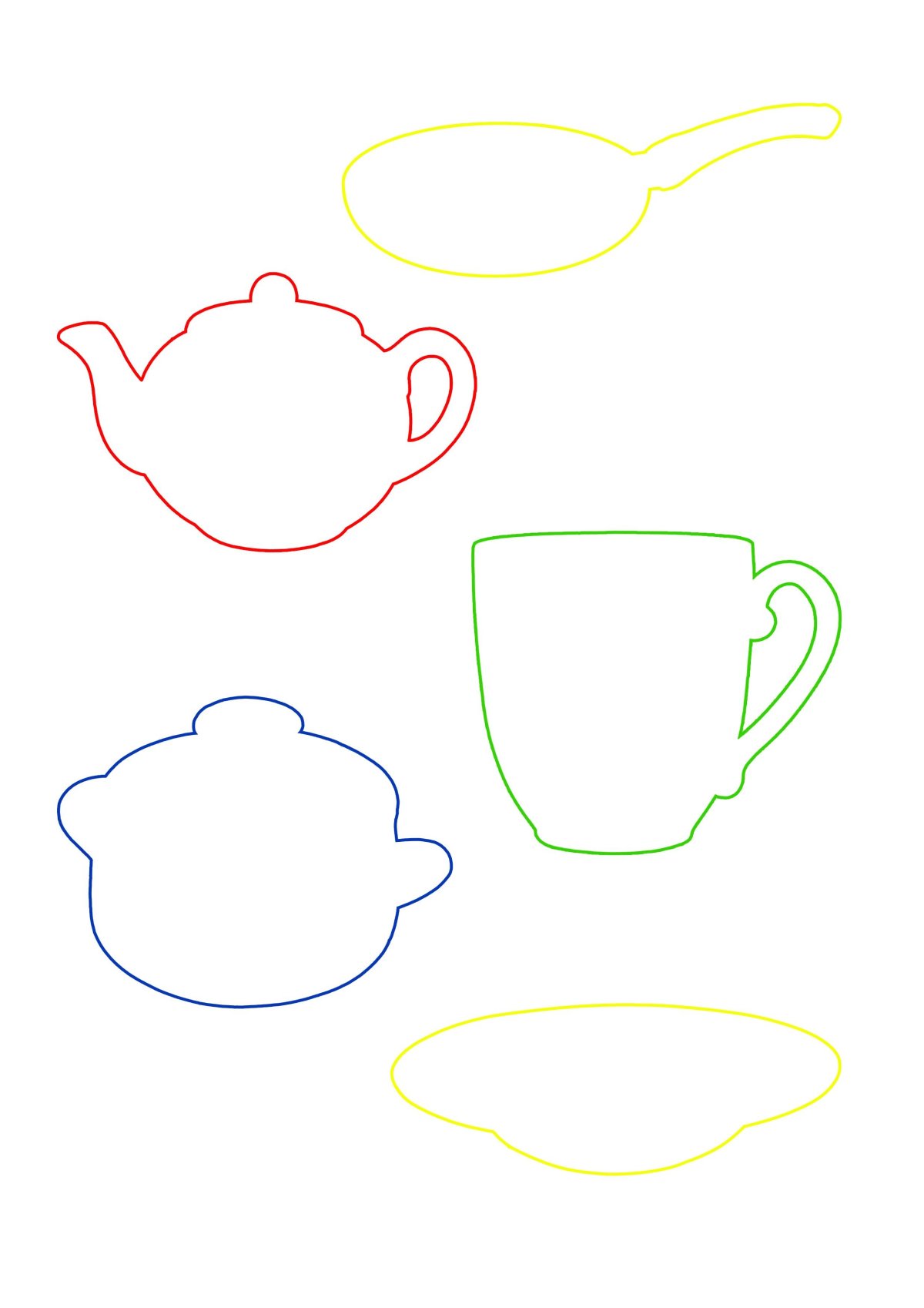 Рисование чашка средняя группа