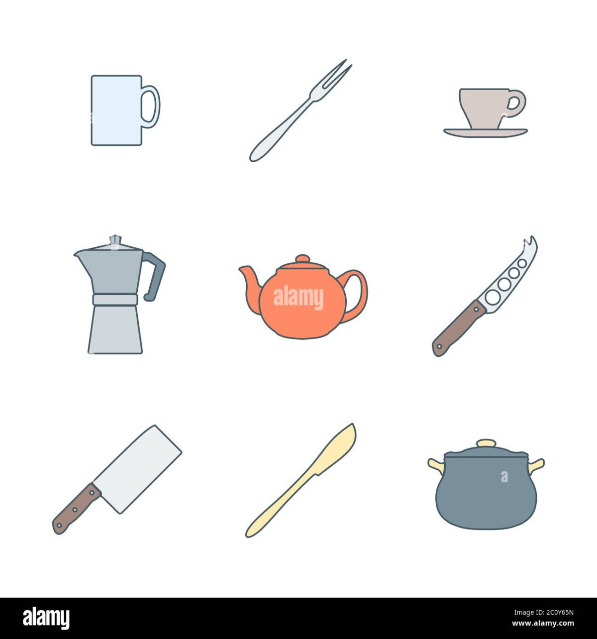 Иконки на тему посуда