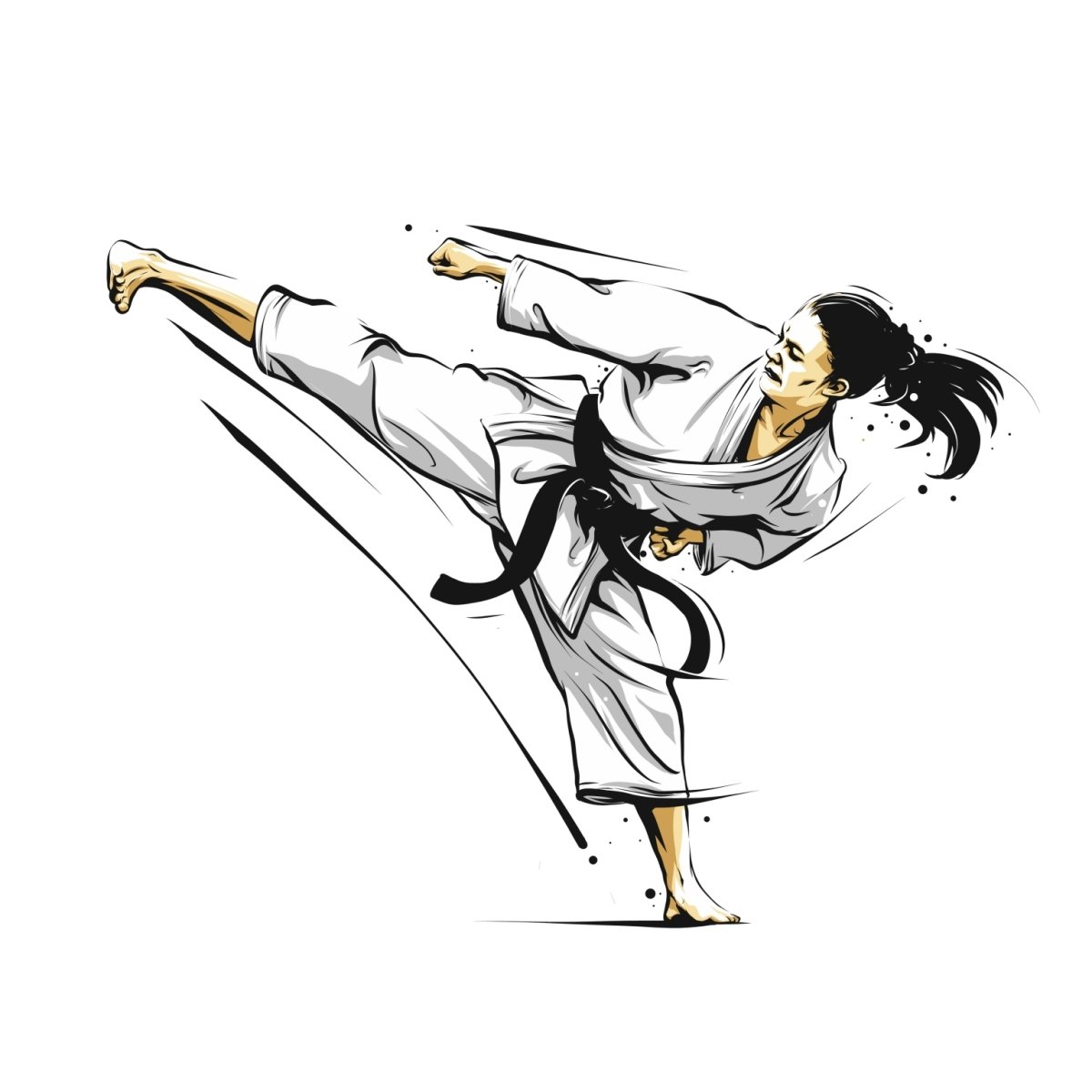 Каратист эскиз