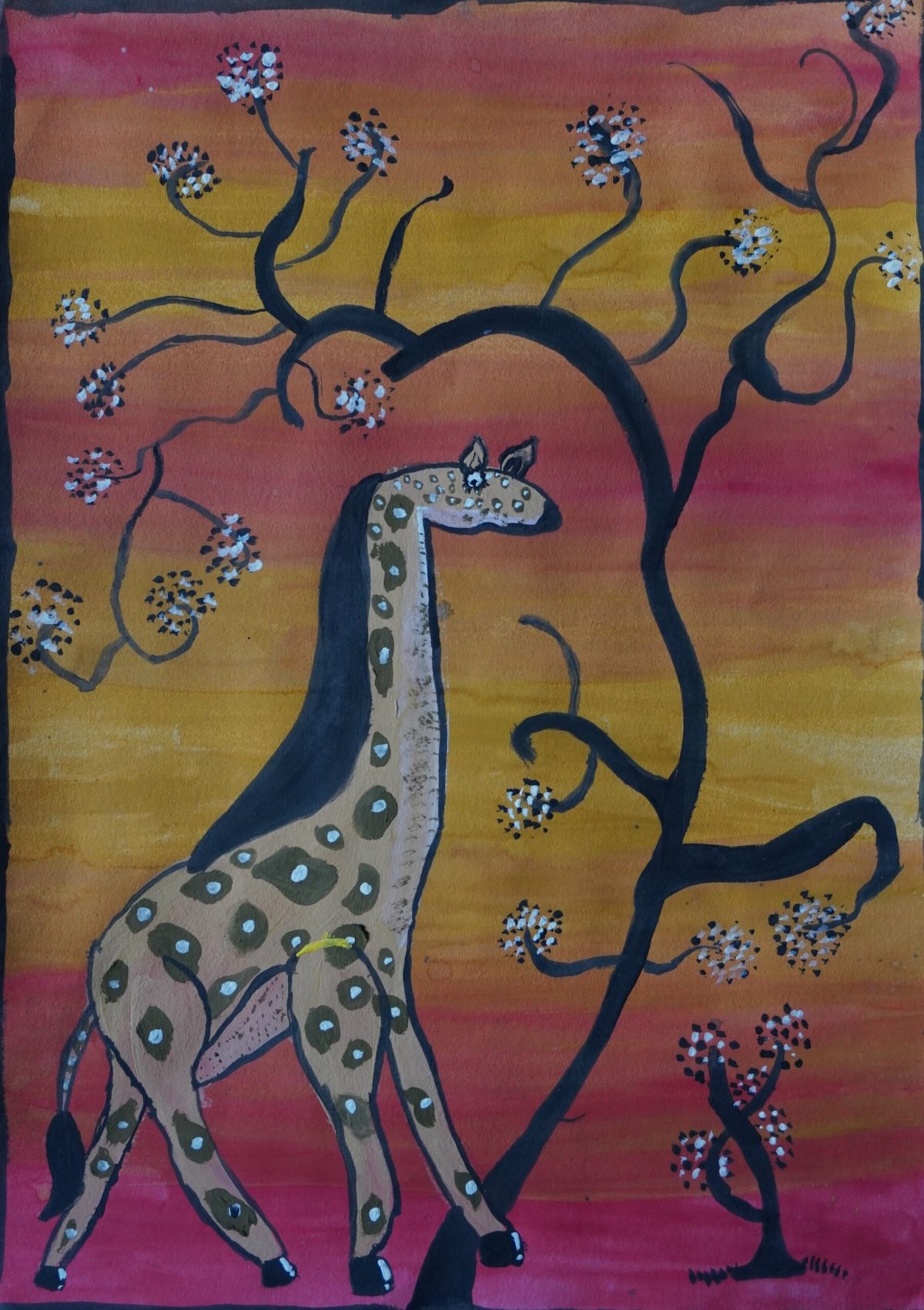 Жираф чертеж