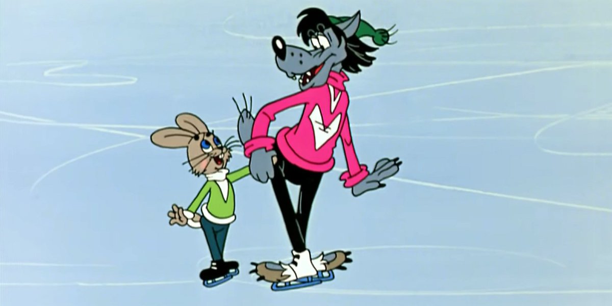 Ну погоди волк и заяц танцуют