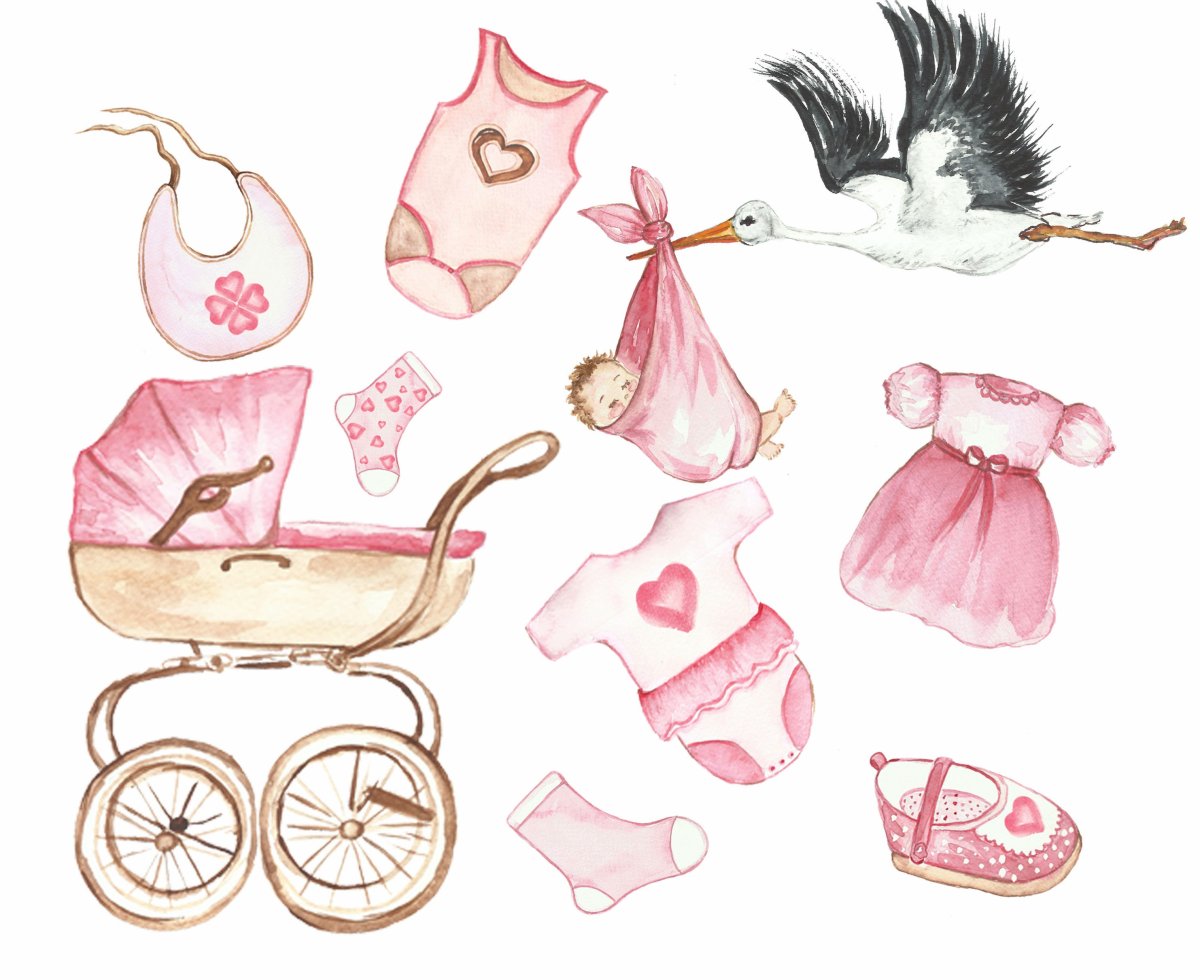 Акварельные для новорожденных