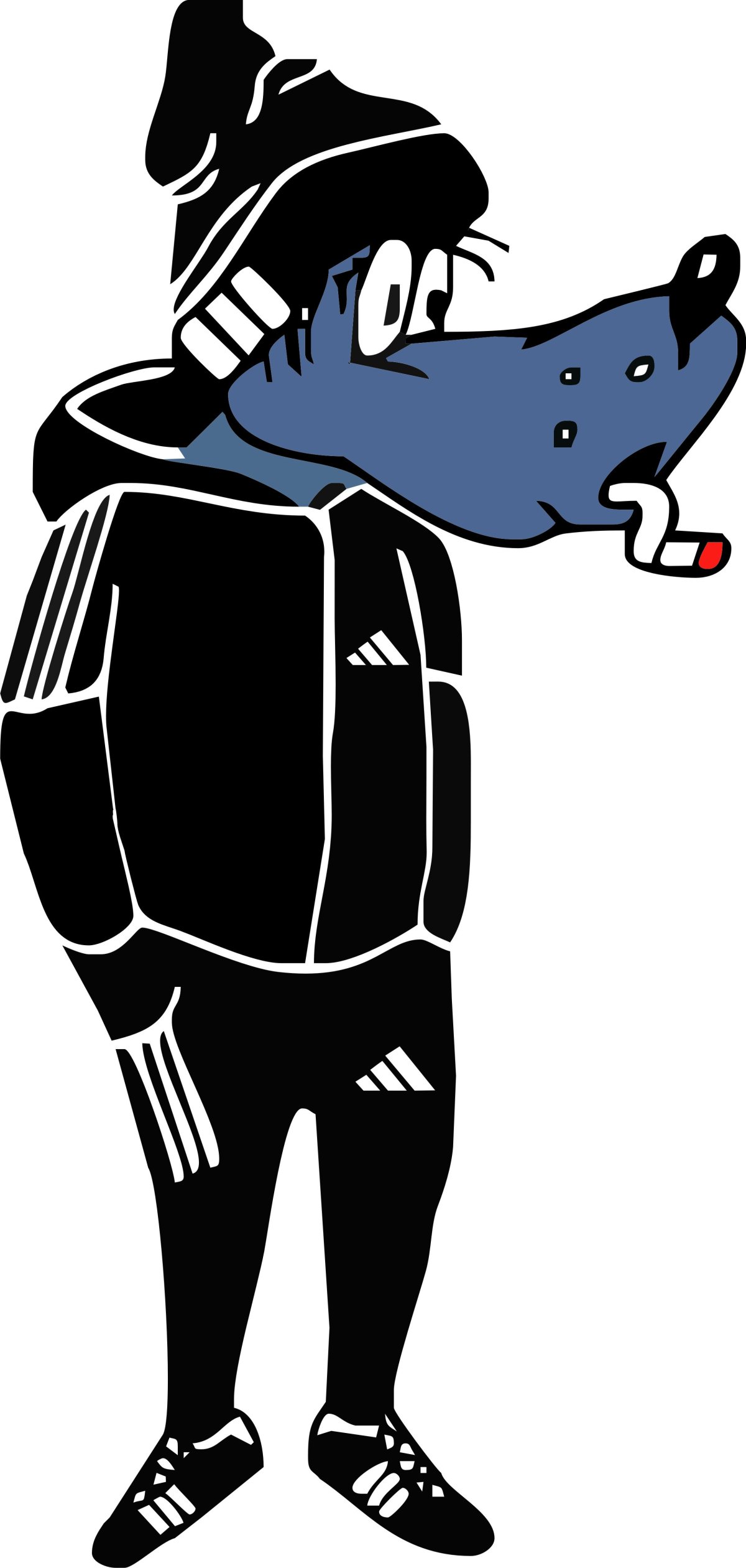 Волк из ну погоди в костюме адидас