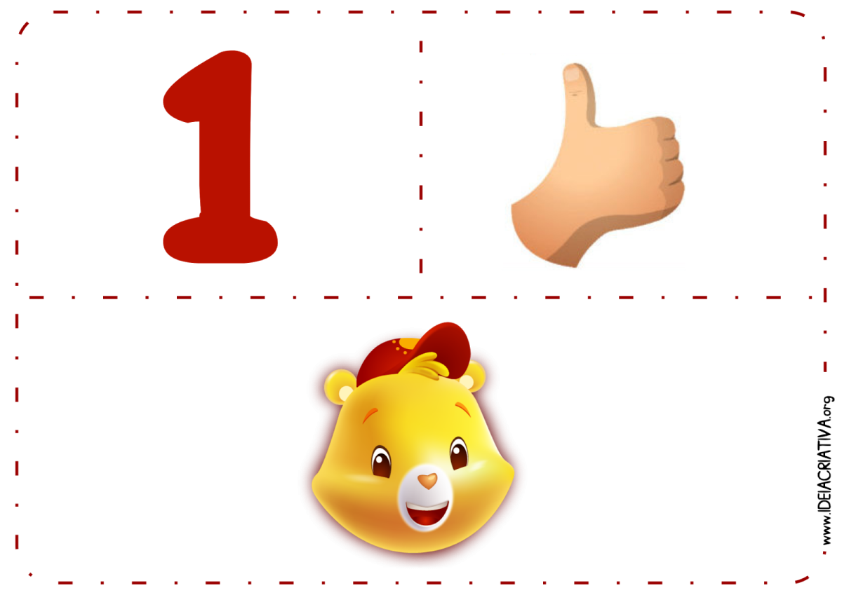 Предметные картинки цифры