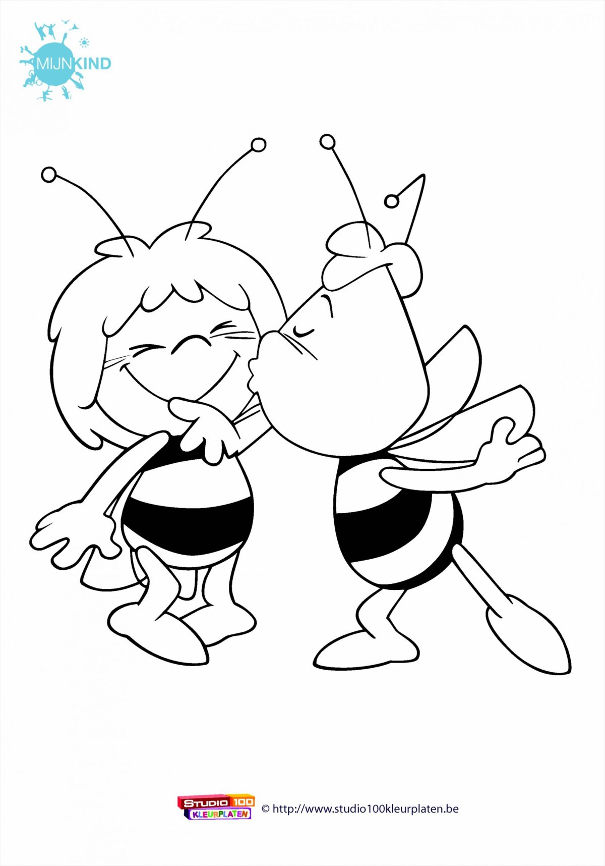 Математическая раскраска Пчелка