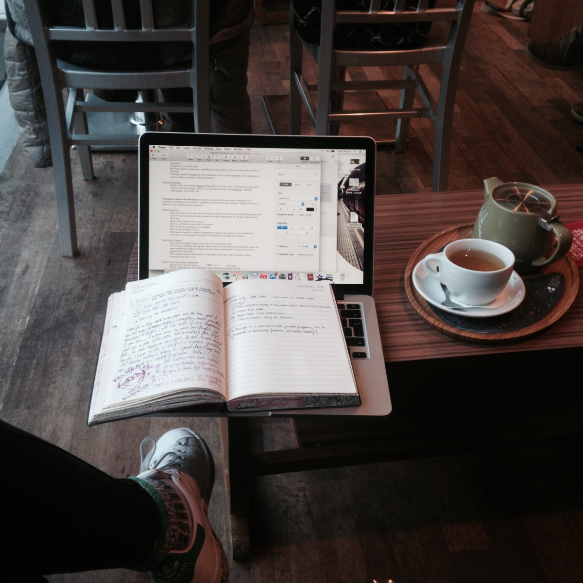 Кофе учеба ноутбук