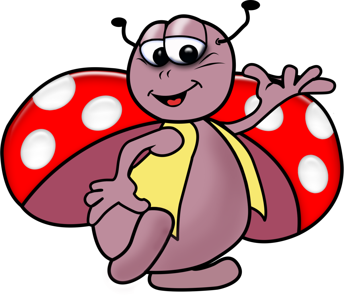 Божья коровка мультяшная