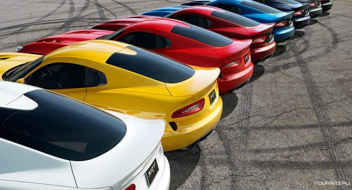 Цветные машинки