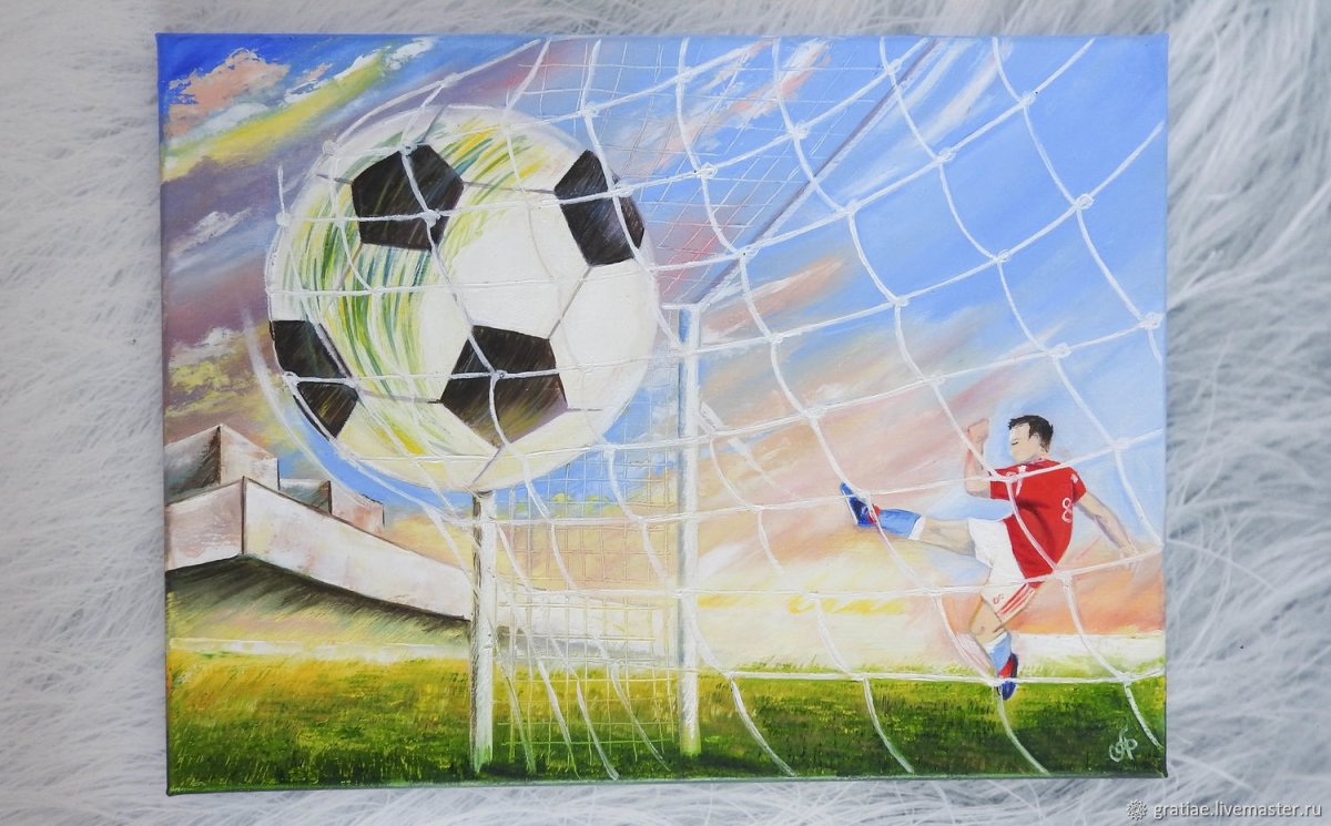 Футбол живопись