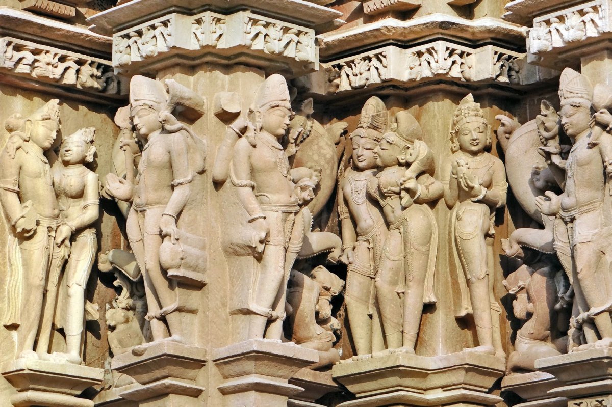 Скульптура Индии храм Каджурахо