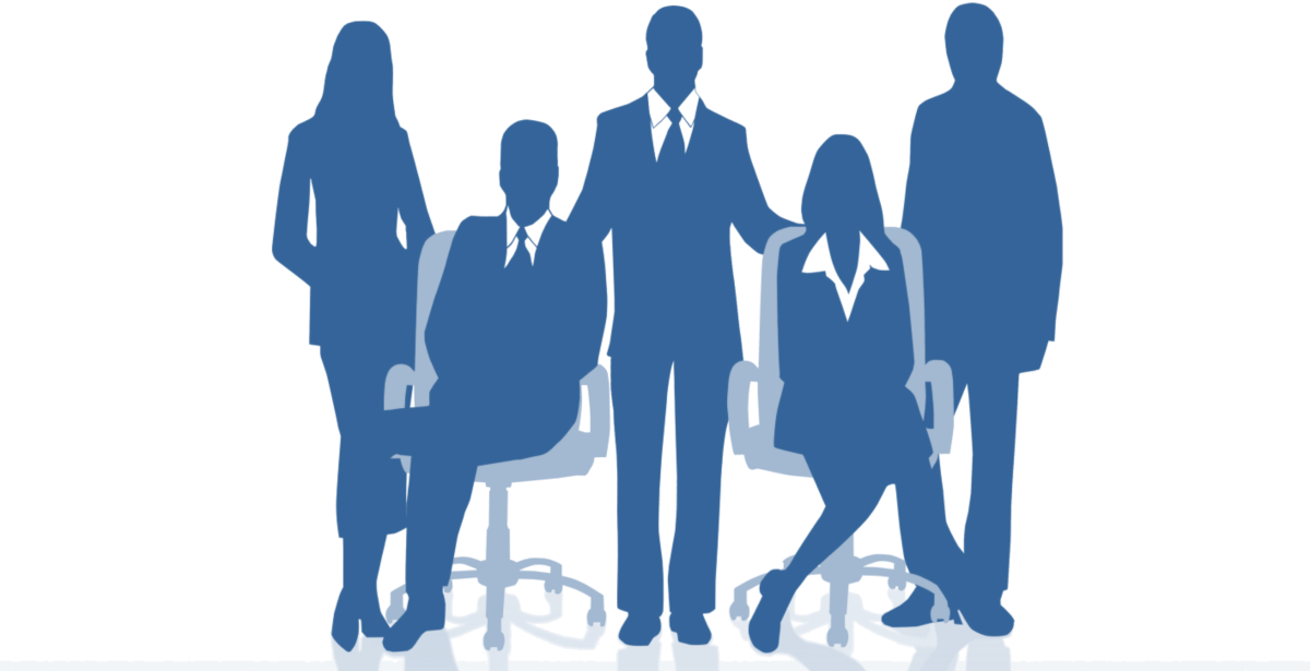 Менеджмент на прозрачном фоне