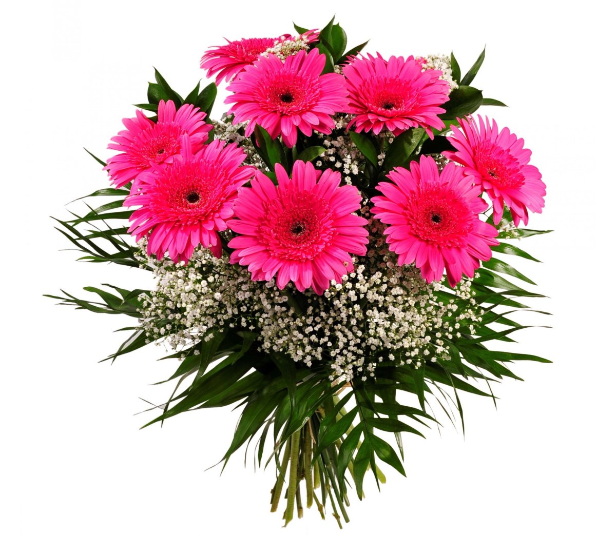 Красивый букет на белом фоне