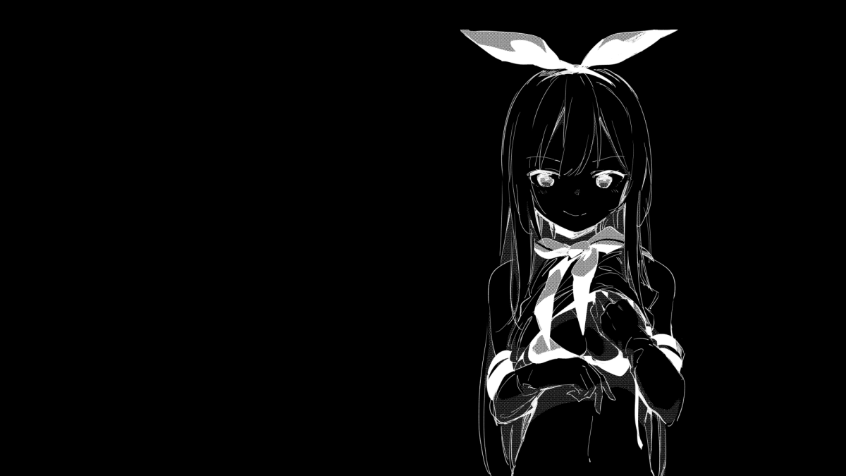 Кучики Рукия темный фон обои