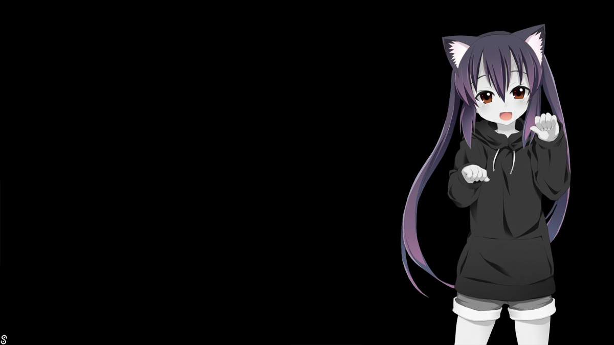 Аниме на черном фоне