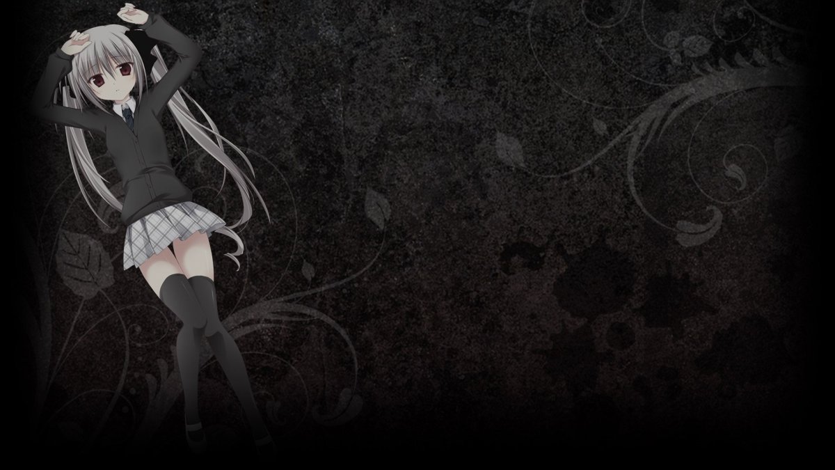 Аниме на черном фоне