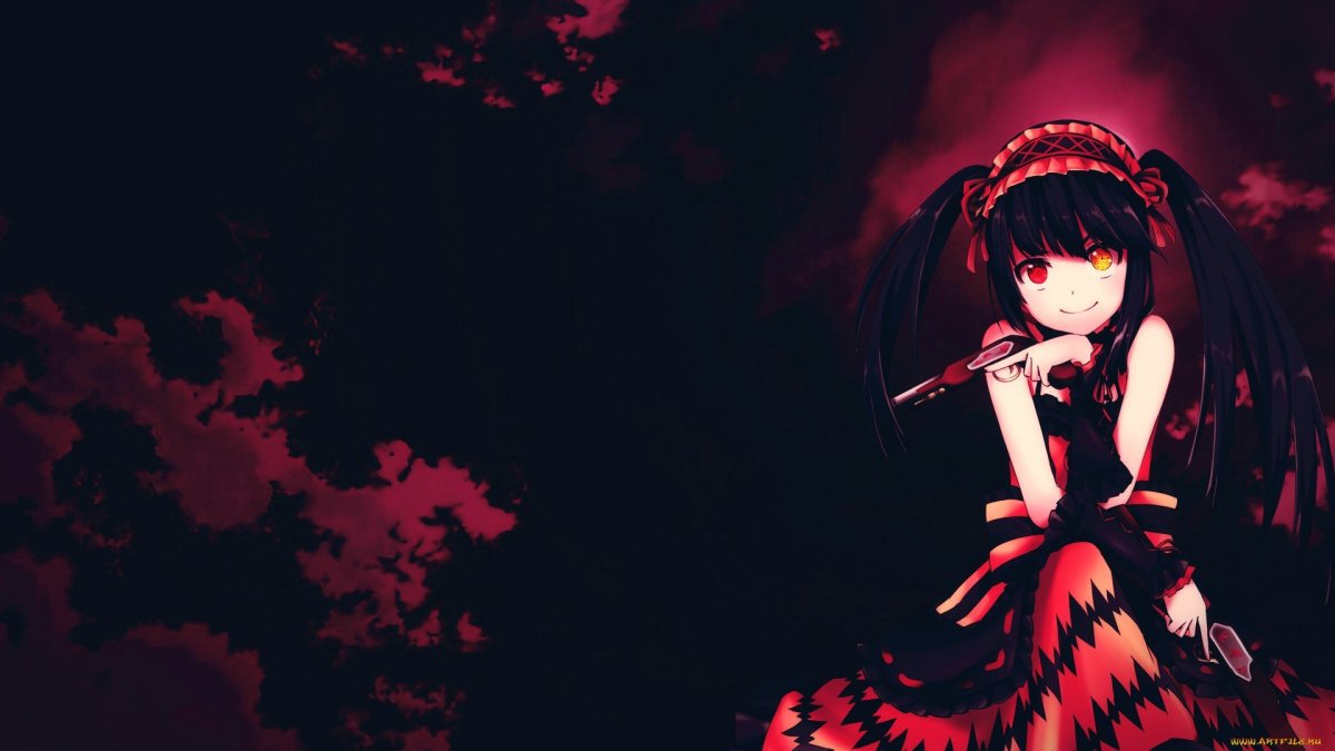 Аниме картинки на черном фоне