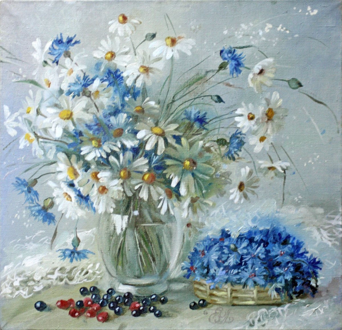 Елена Перминова художник ромашки