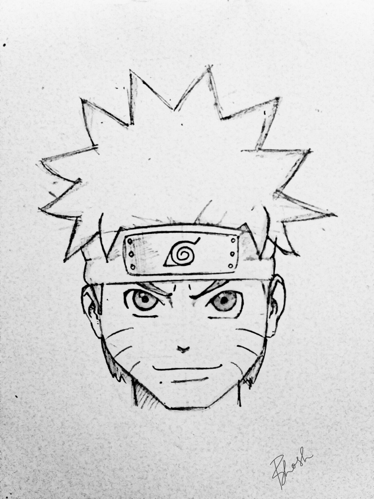 Рисунки для срисовки карандашом аниме Наруто