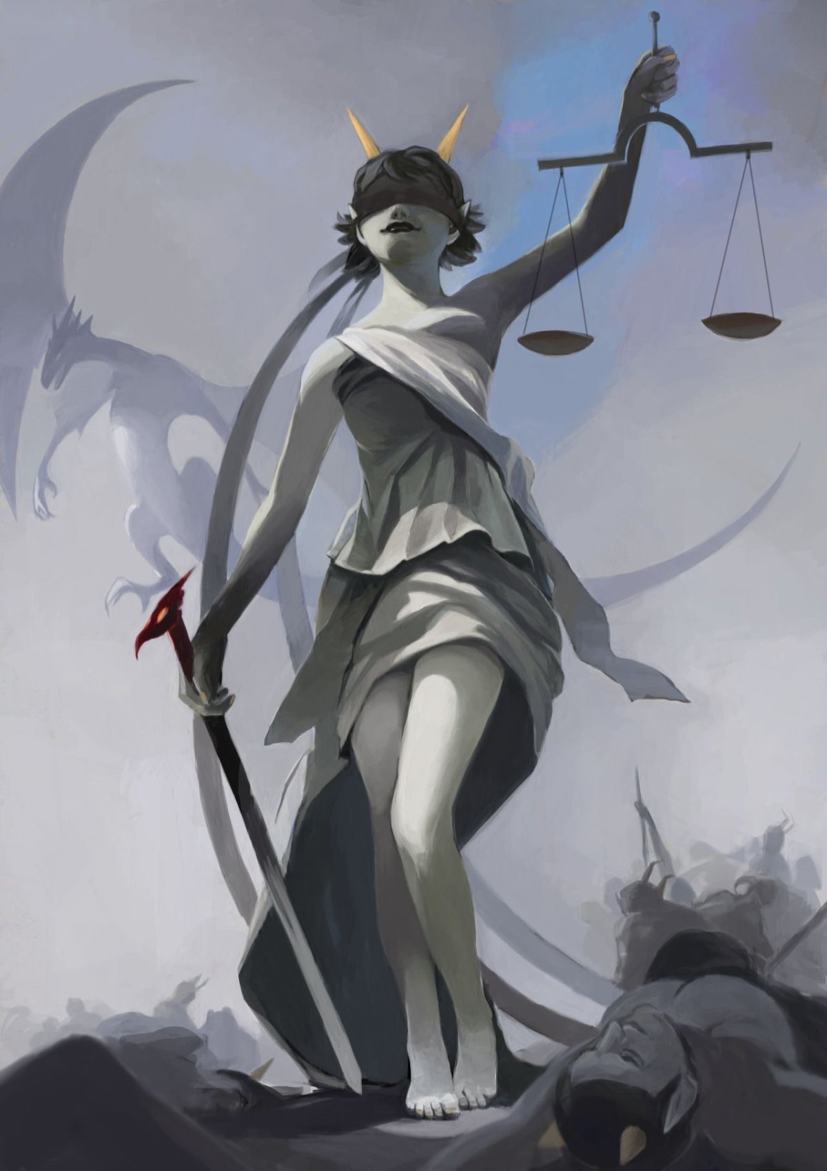 Богиня правосудия Фемида арт