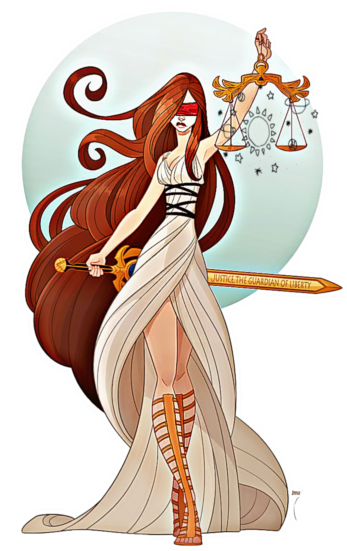 Богиня Фемида аниме