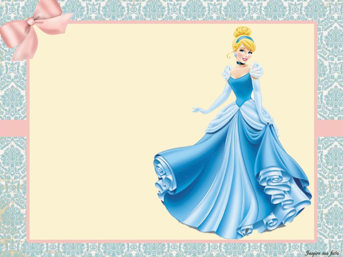 Приглашение Золушка шаблон