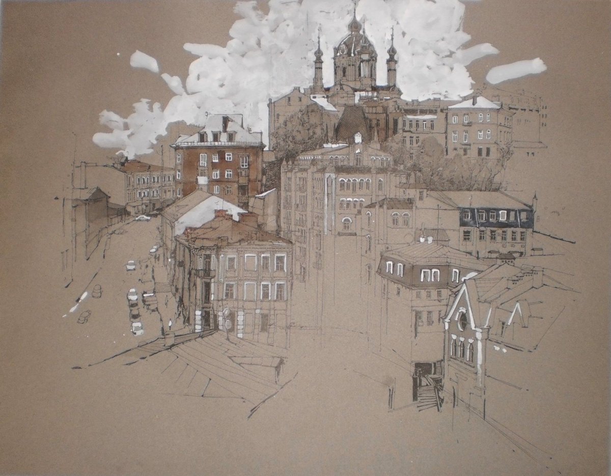 Пейзаж в графике