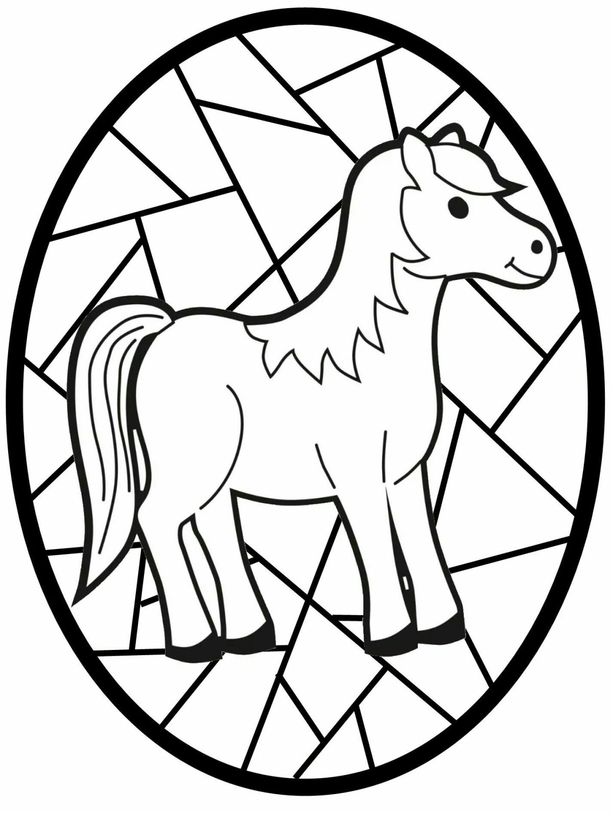 Витражи для раскрашивания детям