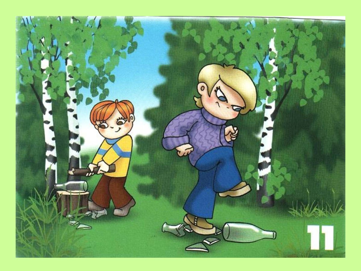 Запрещающие знаки в природе